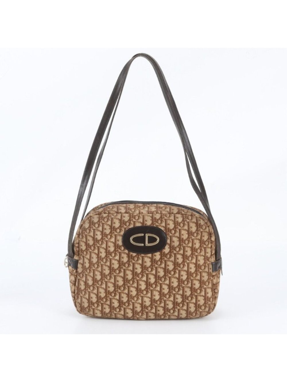 Dior Vintage Trotter Leather Tote Bag
